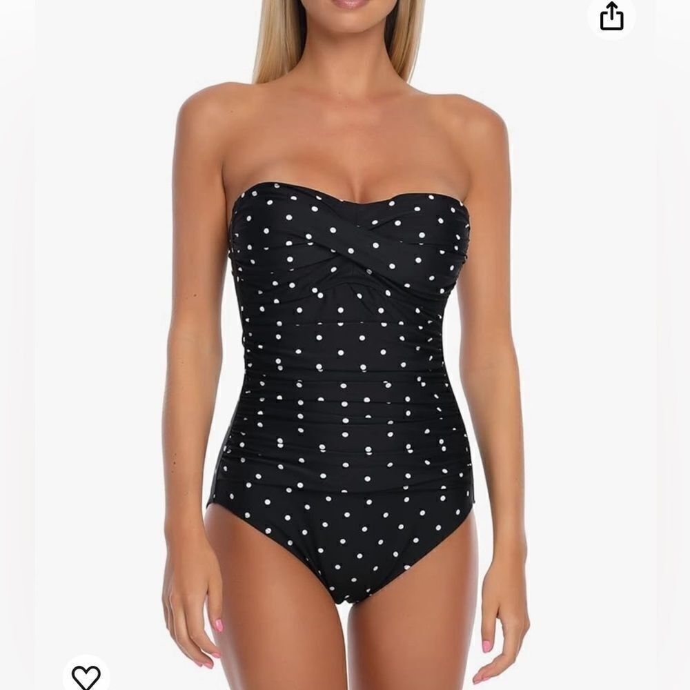 Relleciga NWT Slimming One Piece Leopard Print‎ Swimsuit Size Small